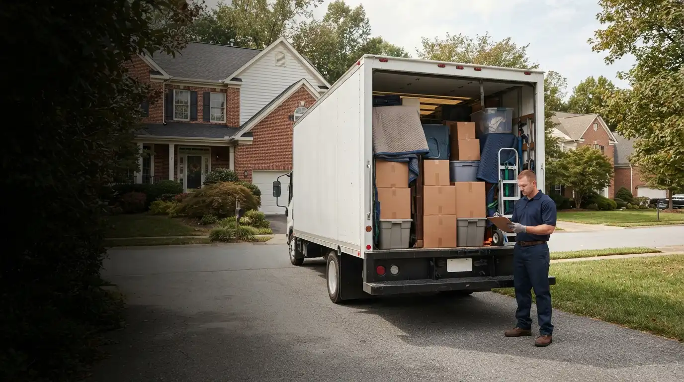 TidyWayz crew preparing items for a move